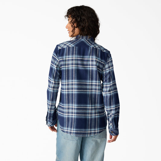 Dickies Women's Plaid Flannel Long Sleeve Shirt