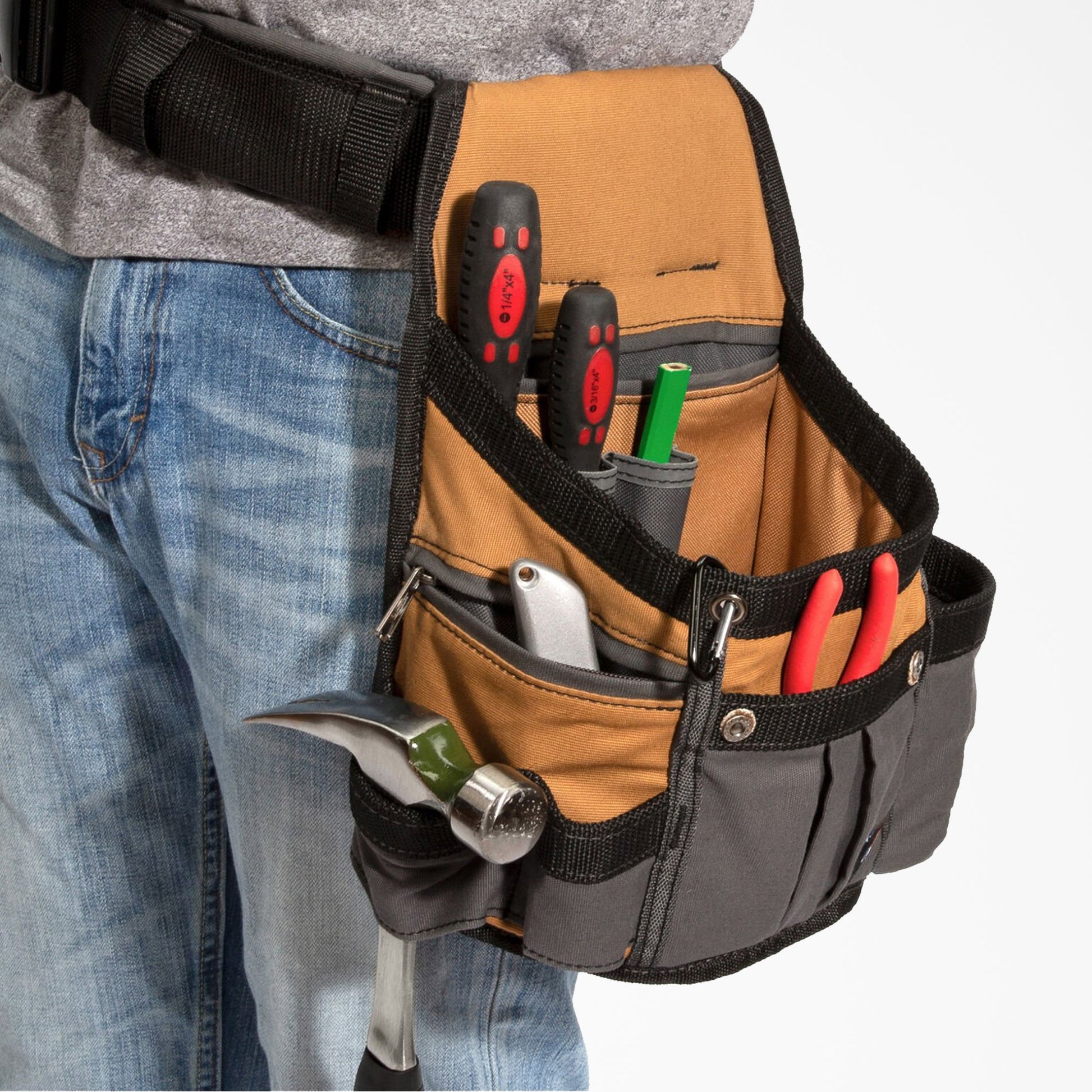 Dickies 8-Pocket Utility Pouch & Padded Belt Set
