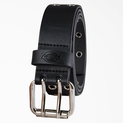 Dickies Women's Leather Double Grommet Belt