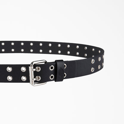 Dickies Women's Leather Double Grommet Belt