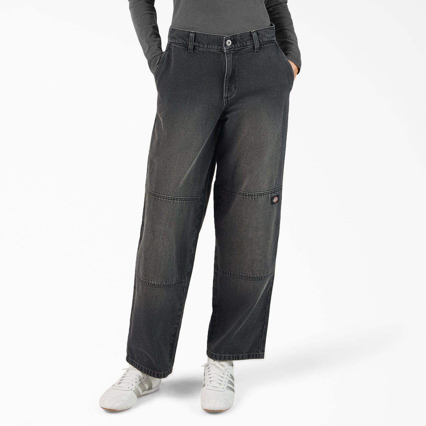 Dickies Women's Loose Fit Double Knee Jeans