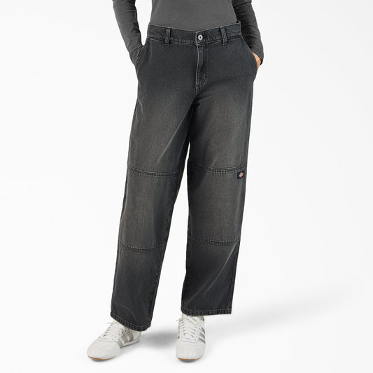 Dickies Women's Loose Fit Double Knee Jeans