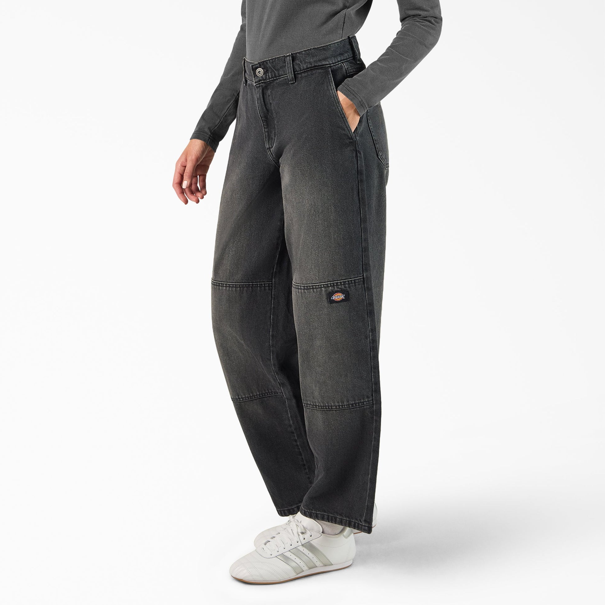 Dickies Women's Loose Fit Double Knee Jeans