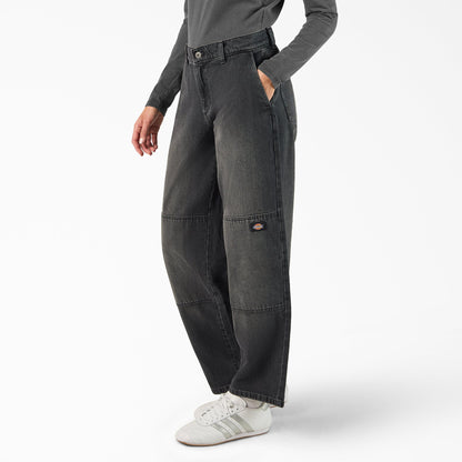 Dickies Women's Loose Fit Double Knee Jeans