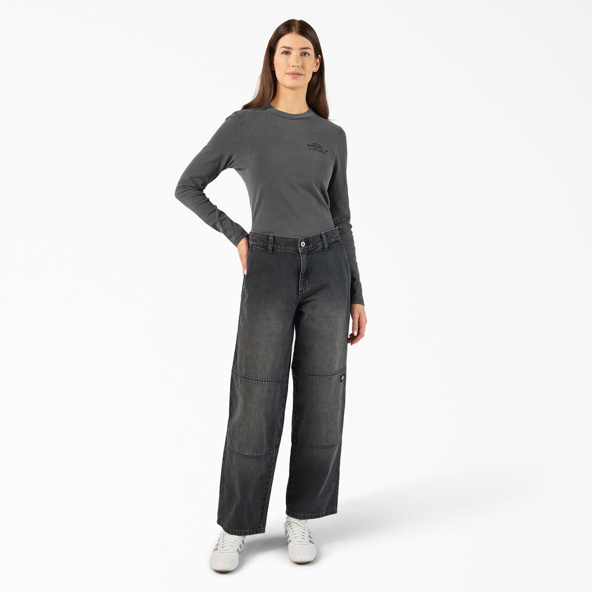 Dickies Women's Loose Fit Double Knee Jeans