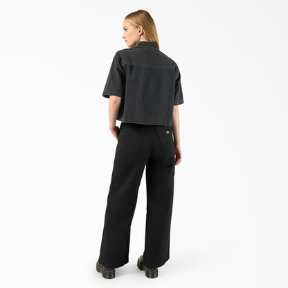 Dickies Women's Cropped Denim Work Shirt
