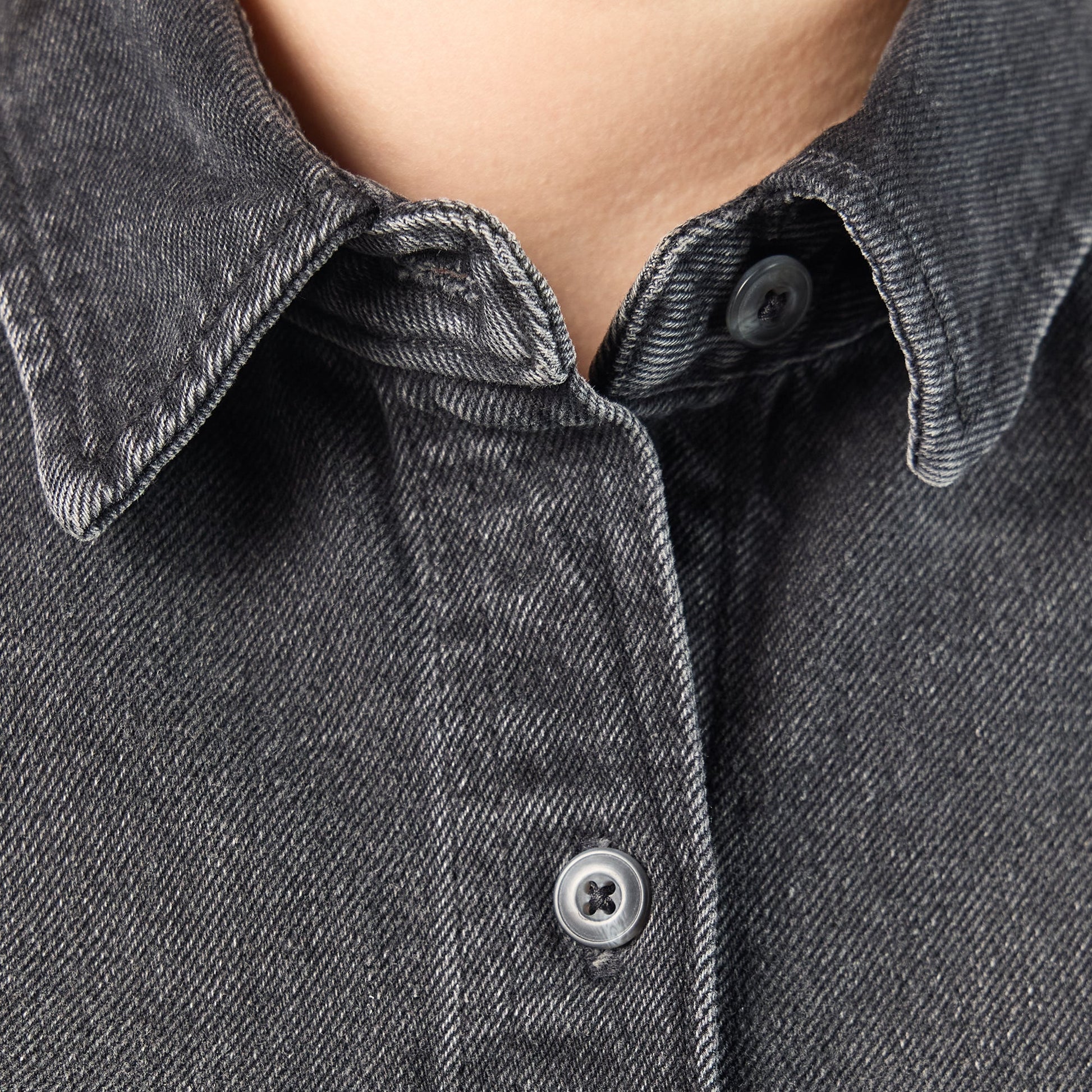 Dickies Women's Cropped Denim Work Shirt
