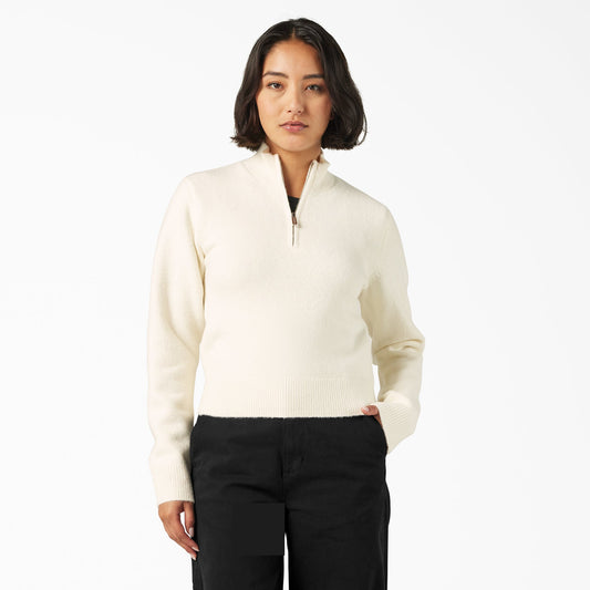 Dickies Women's Ruston Quarter Zip Sweater
