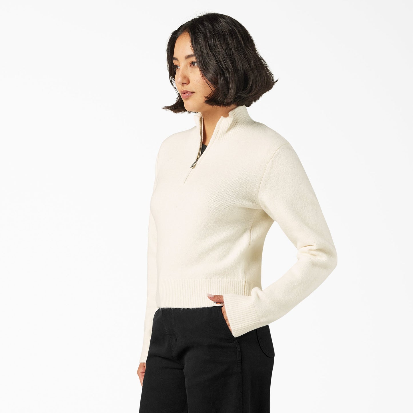 Dickies Women's Ruston Quarter Zip Sweater
