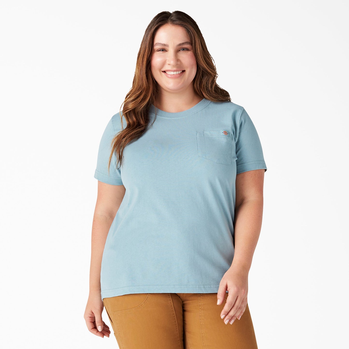 Dickies Women's Plus Heavyweight Short Sleeve Pocket T-Shirt