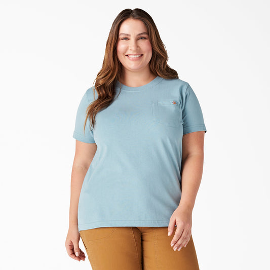 Dickies Women's Plus Heavyweight Short Sleeve Pocket T-Shirt