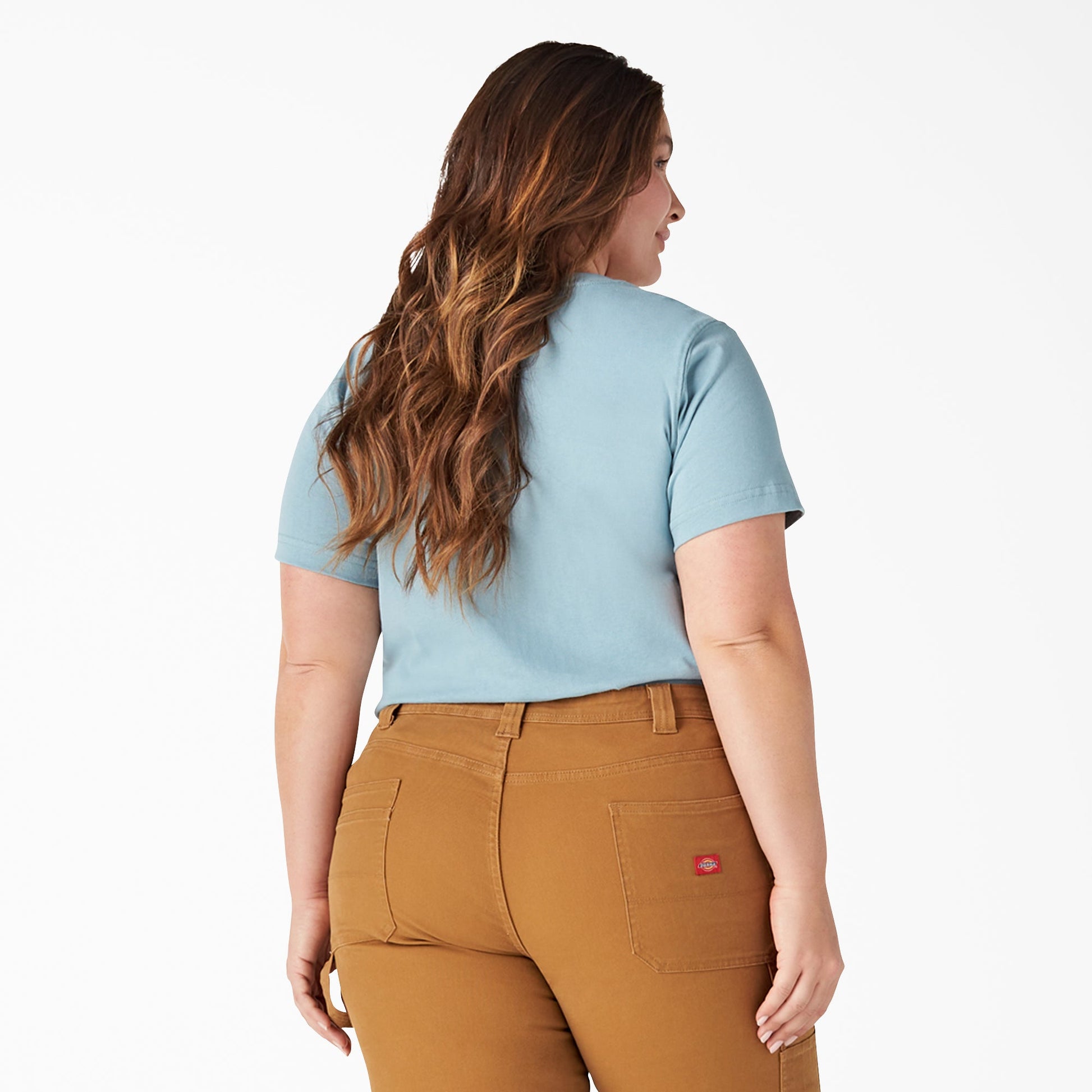 Dickies Women's Plus Heavyweight Short Sleeve Pocket T-Shirt