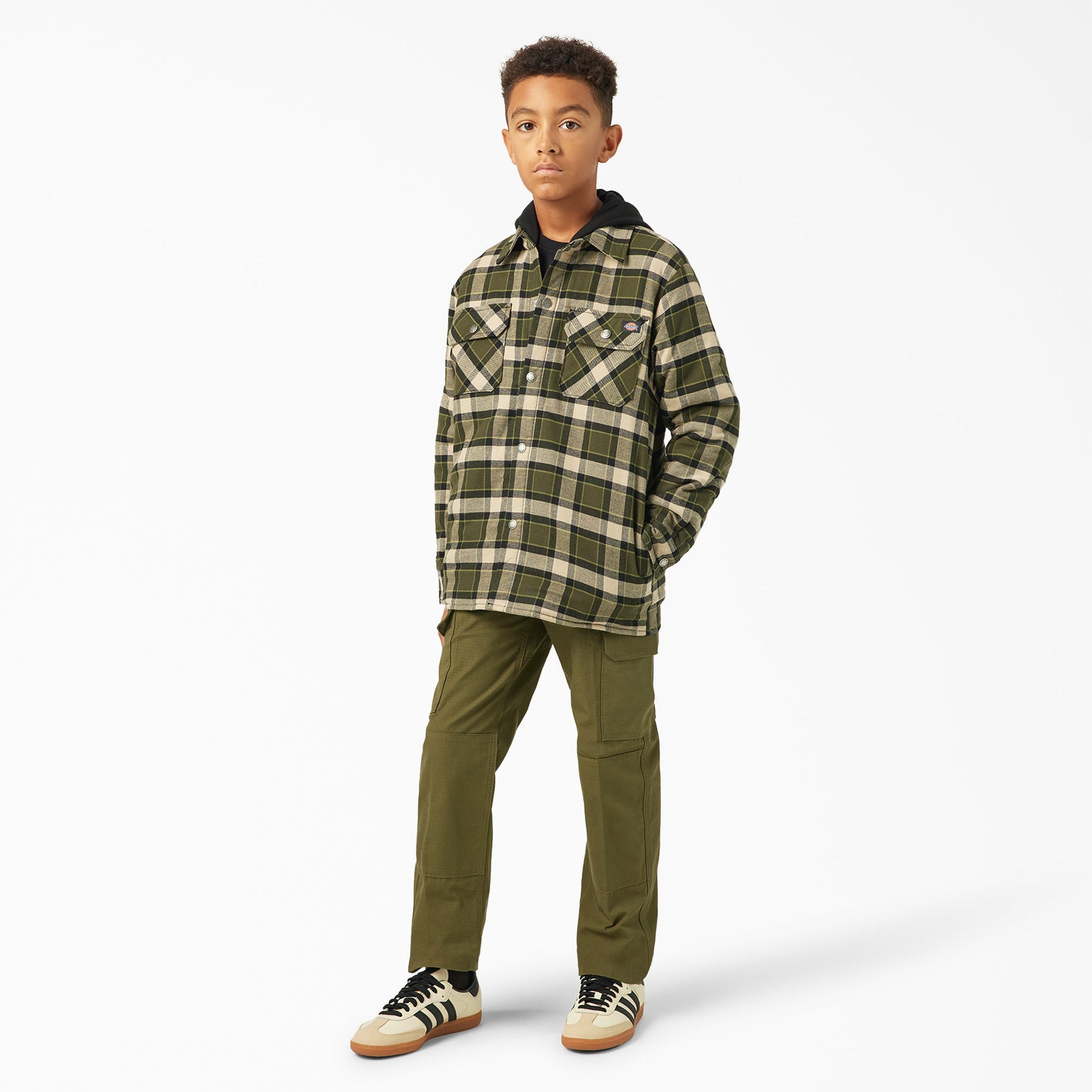 Dickies Boys' Flannel Shirt Jacket