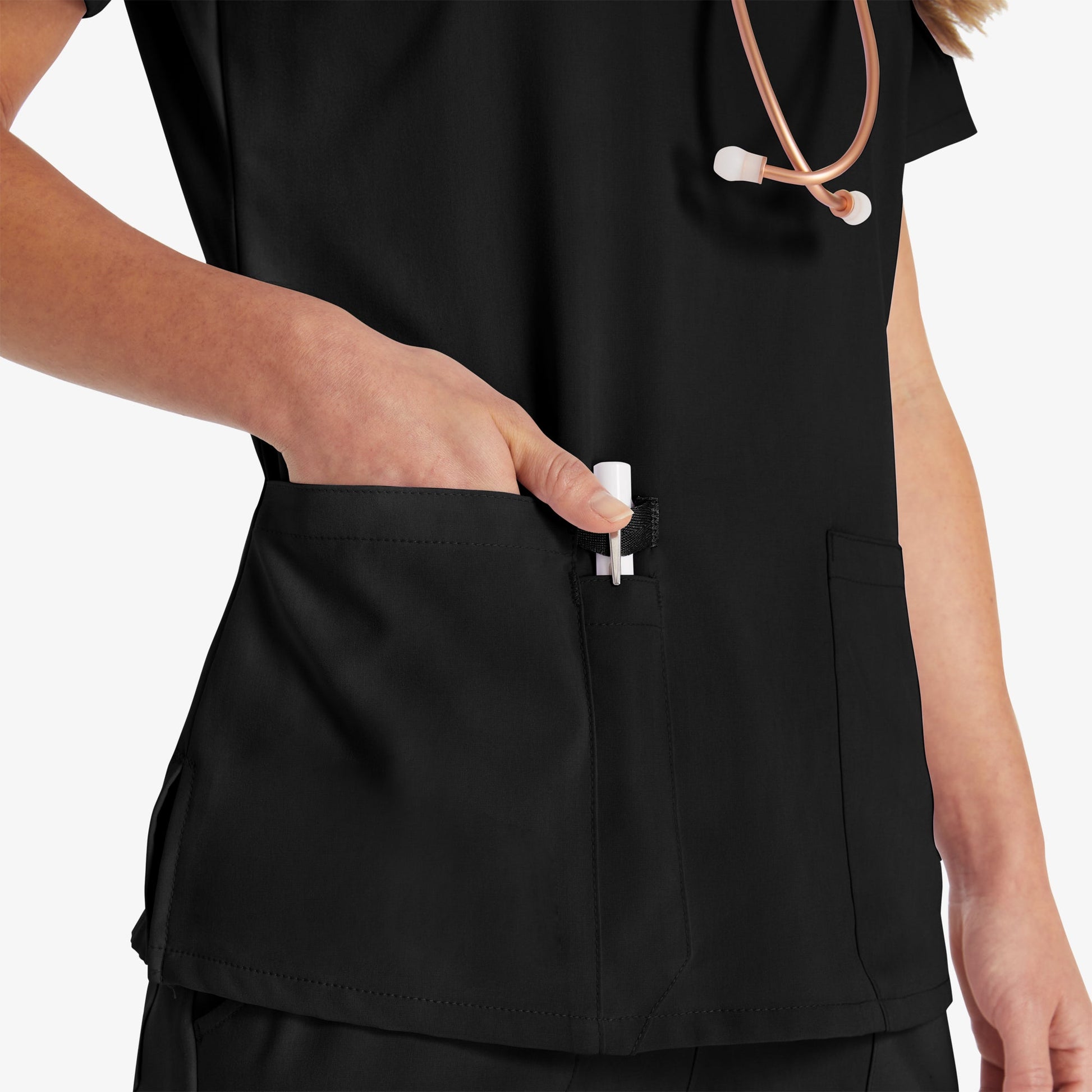 Dickies Women's EDS Essentials V-Neck Scrub Top