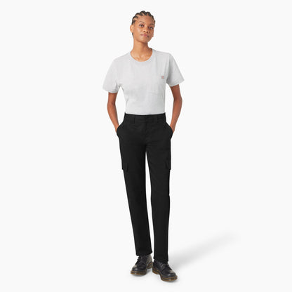 Dickies Women's Super Flex Straight Leg Cargo Pants