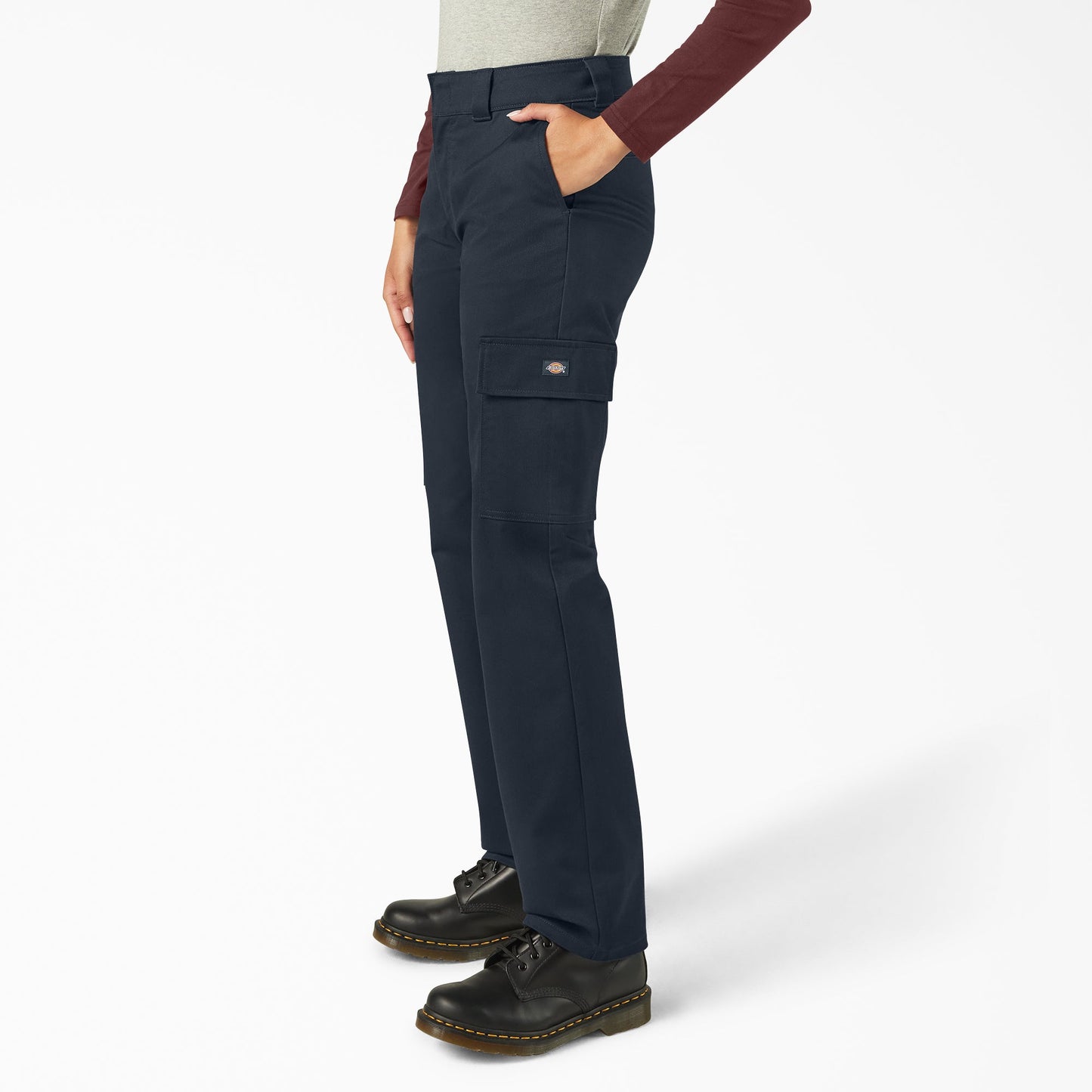 Dickies Women's Super Flex Straight Leg Cargo Pants