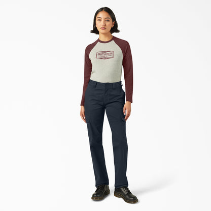 Dickies Women's Super Flex Straight Leg Cargo Pants