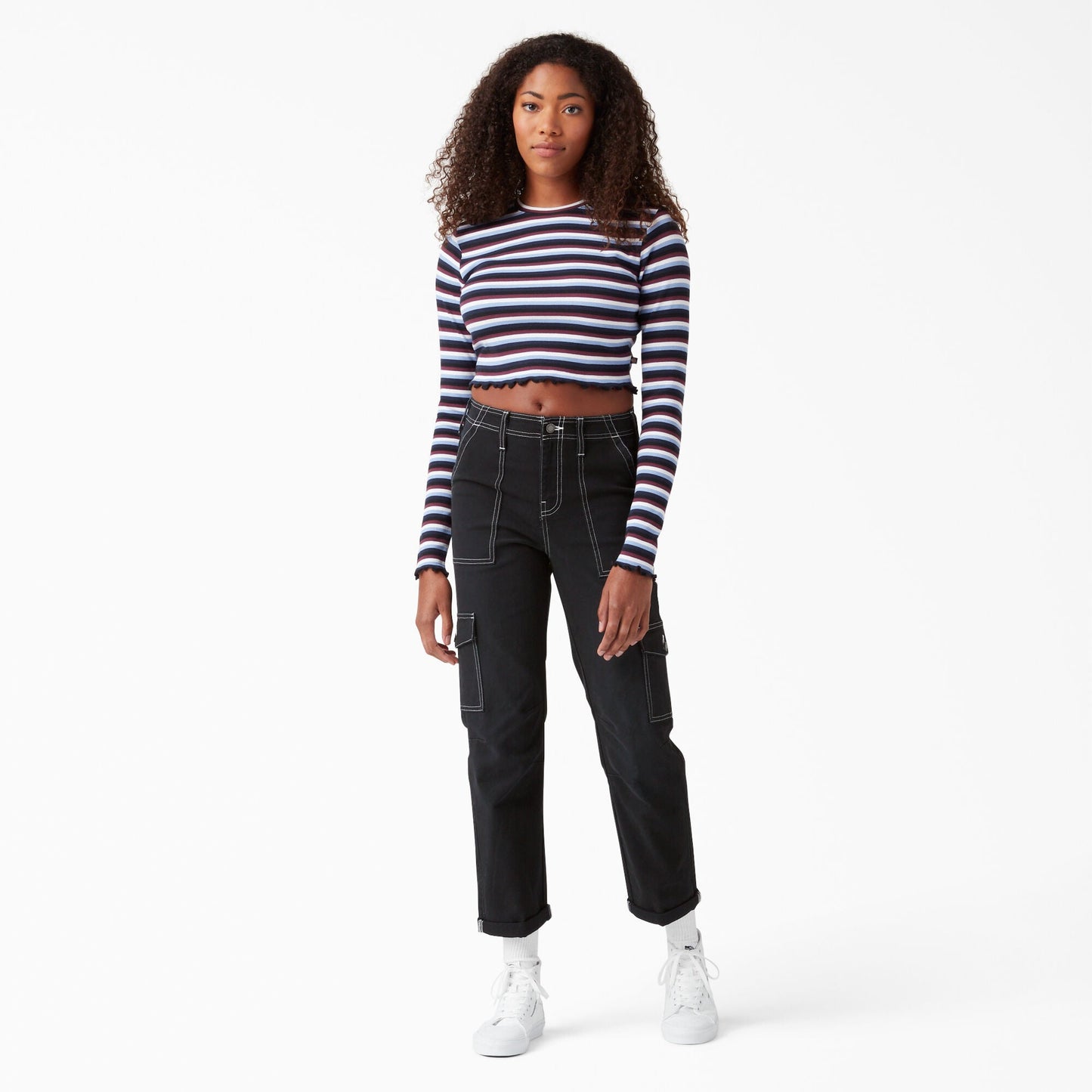 Dickies Women's Skinny Fit Cuffed Cargo Pants