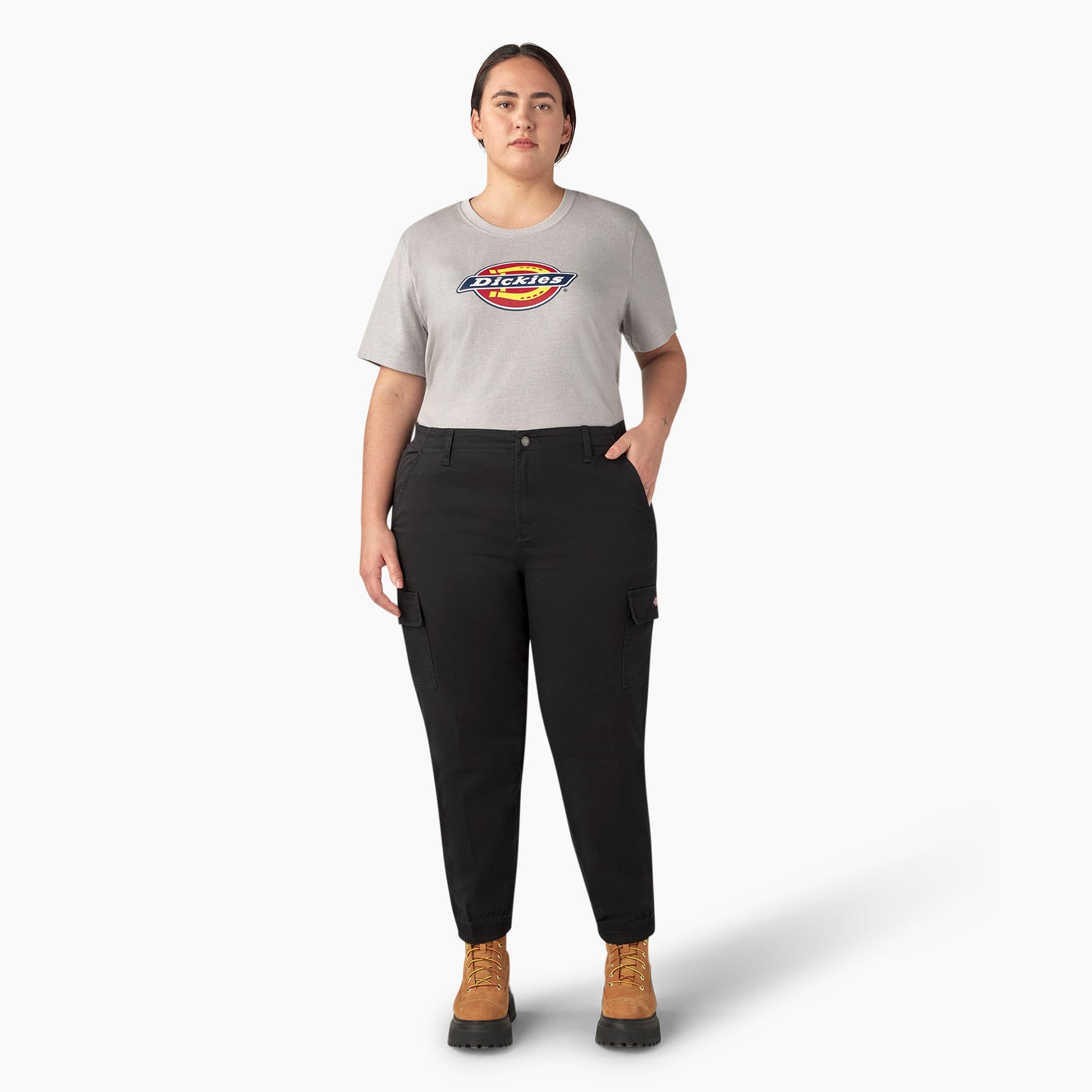 Dickies Women's Plus High Rise Fit Cargo Pants