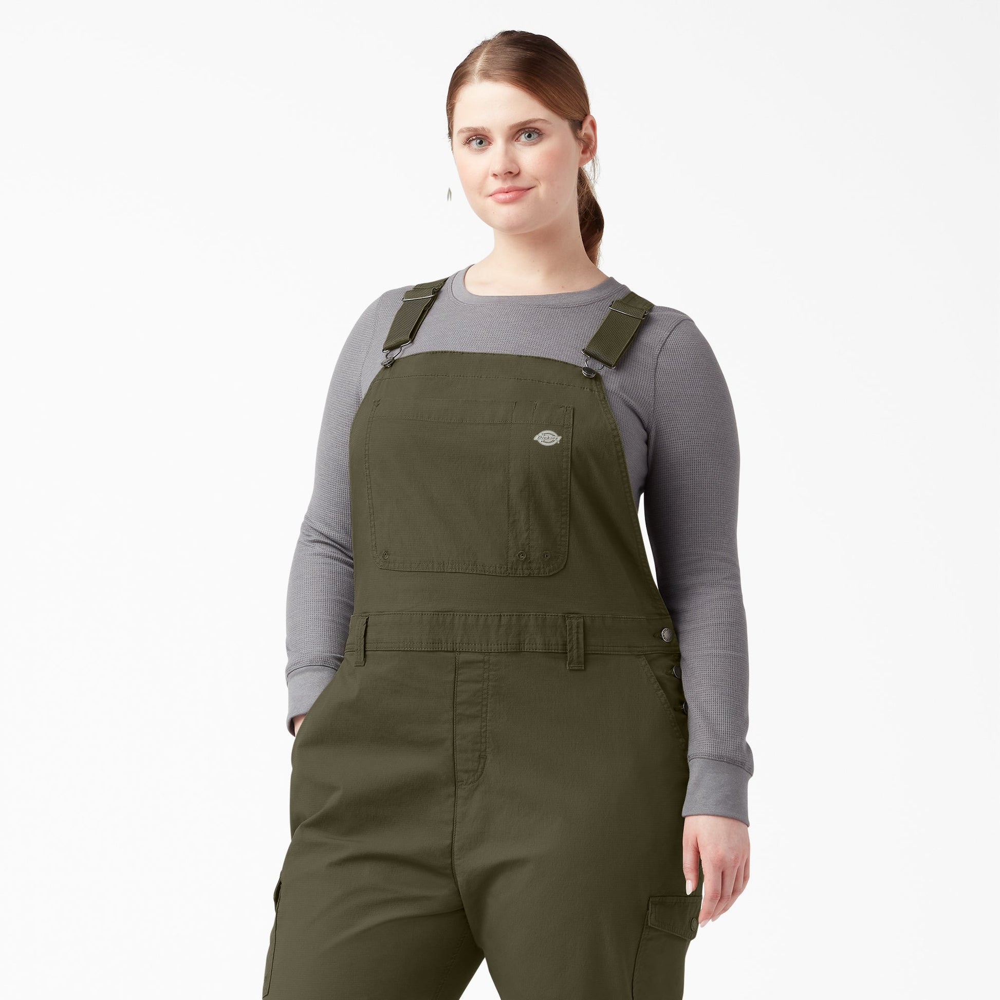 Dickies Women's Plus Cooling Ripstop Bib Overalls