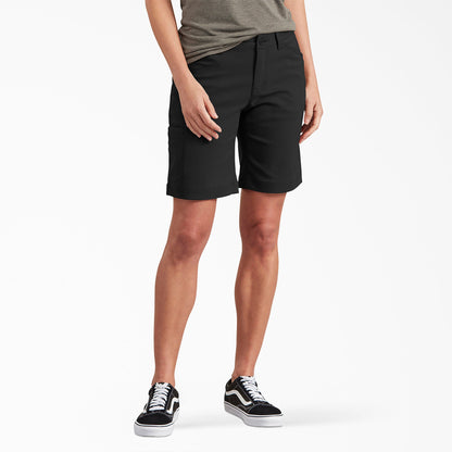 Dickies Women's Cooling Relaxed Fit Shorts, 9"