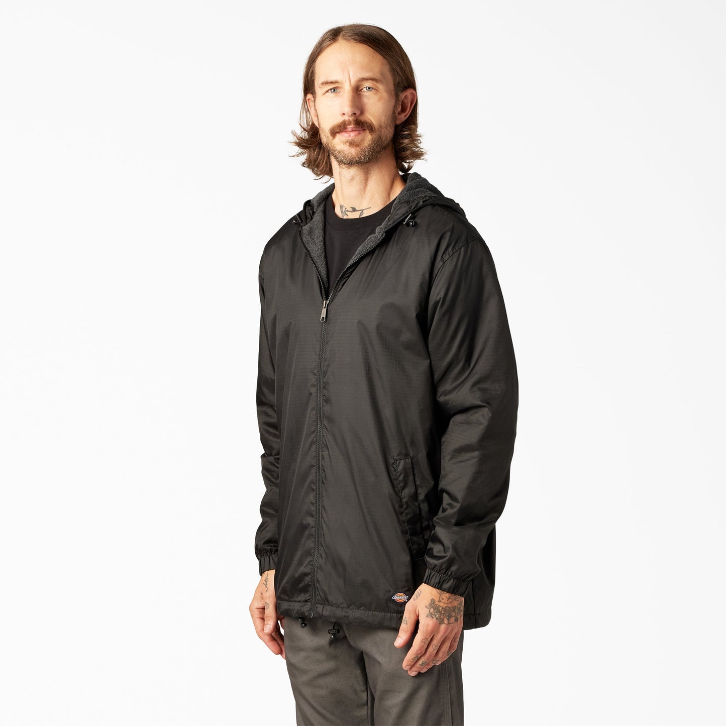 Dickies Fleece Lined Nylon Hooded Jacket