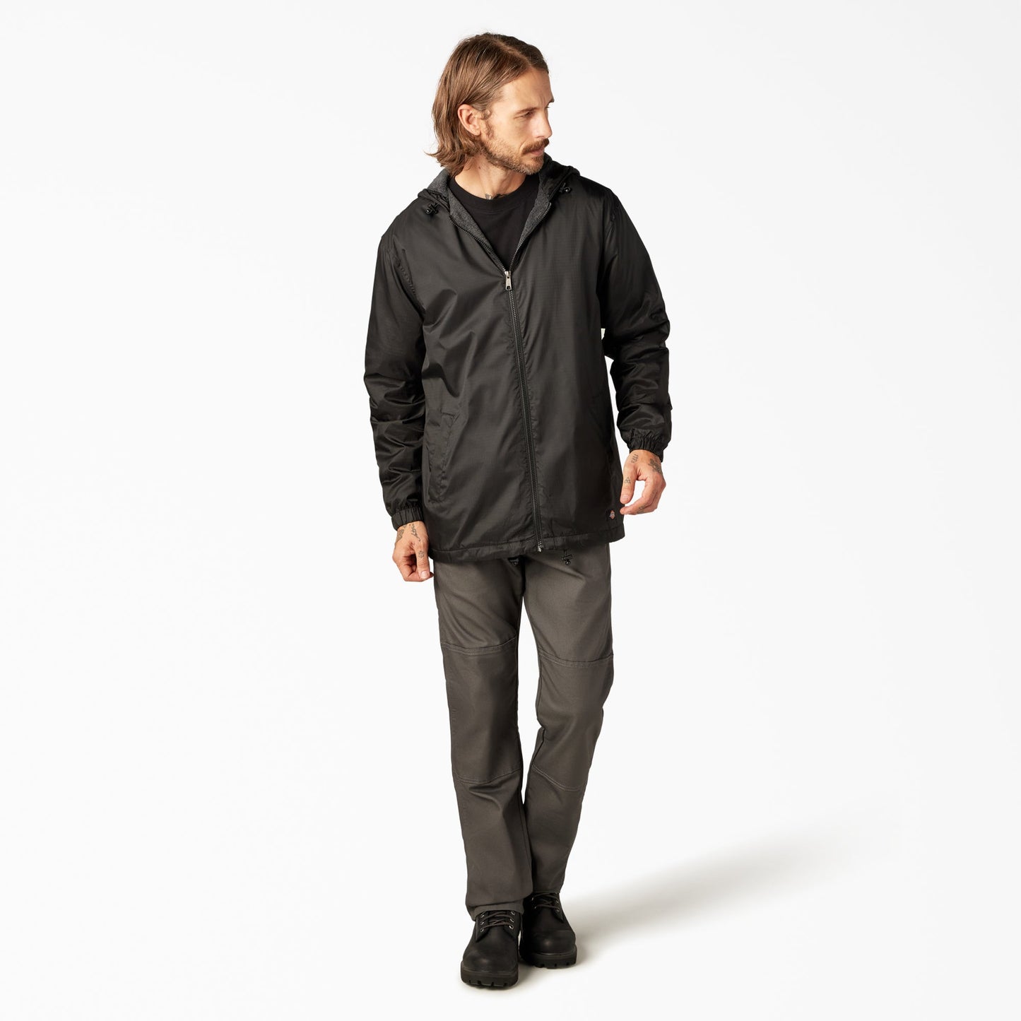 Dickies Fleece Lined Nylon Hooded Jacket
