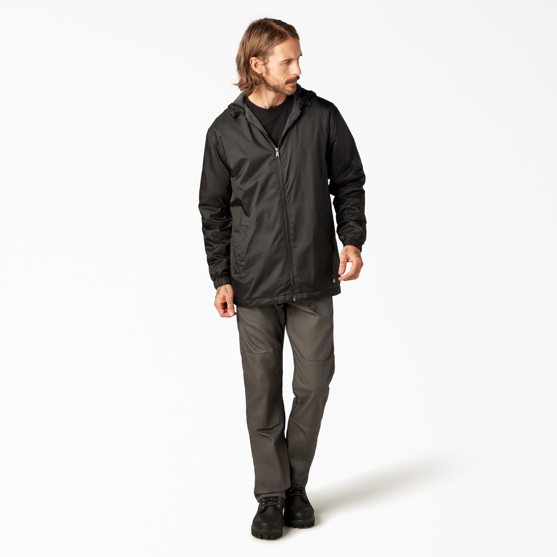 Dickies Fleece Lined Nylon Hooded Jacket