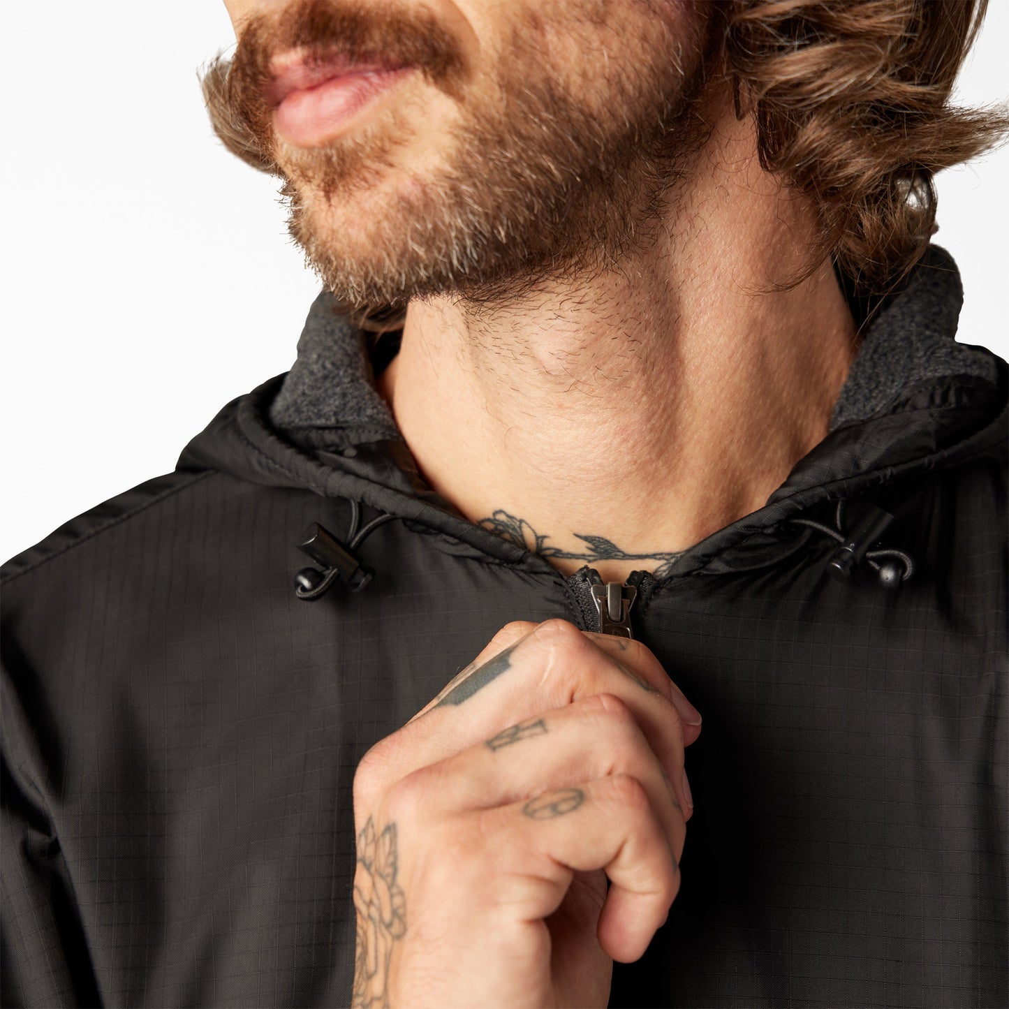 Dickies Fleece Lined Nylon Hooded Jacket