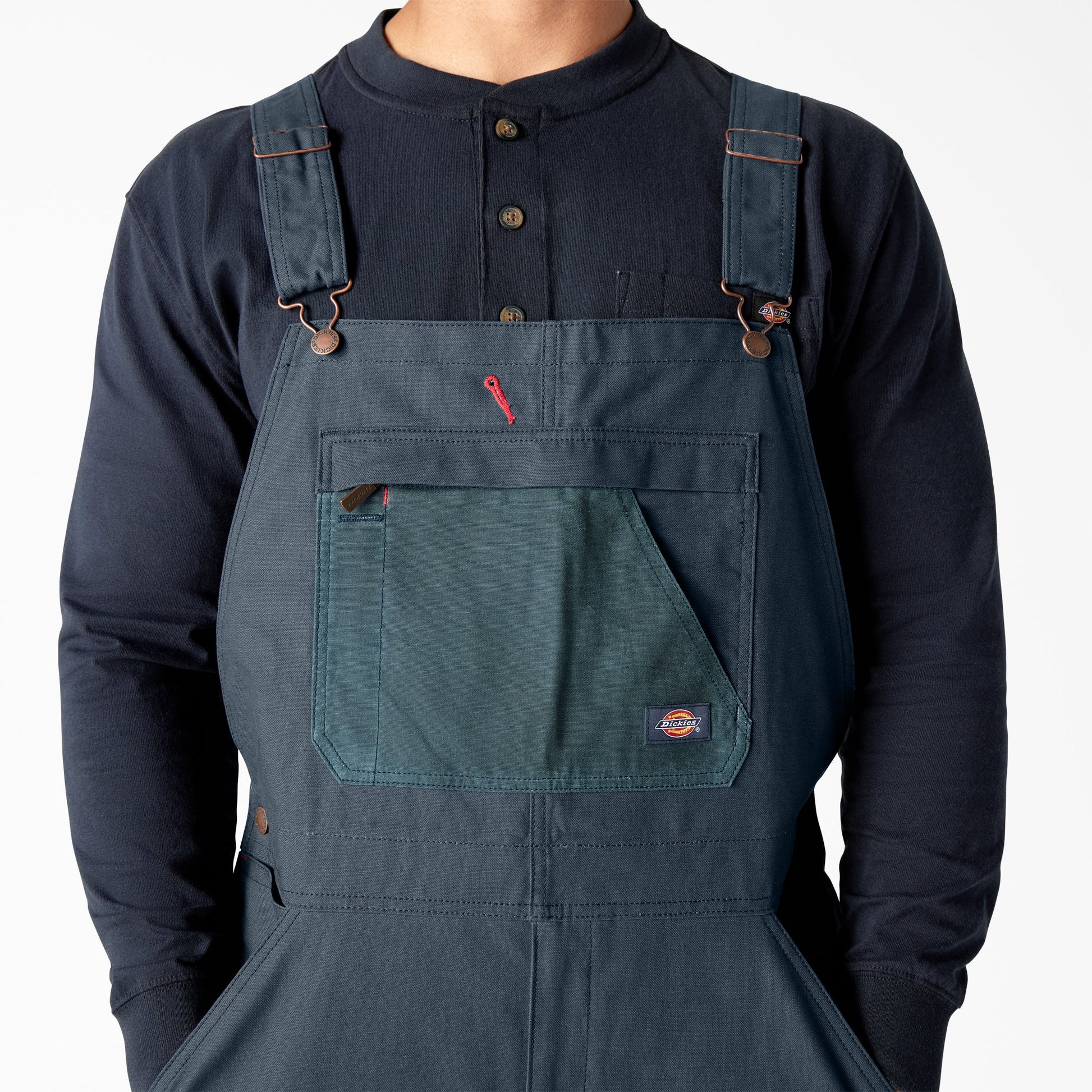 Dickies Waxed Canvas Double Front Bib Overalls