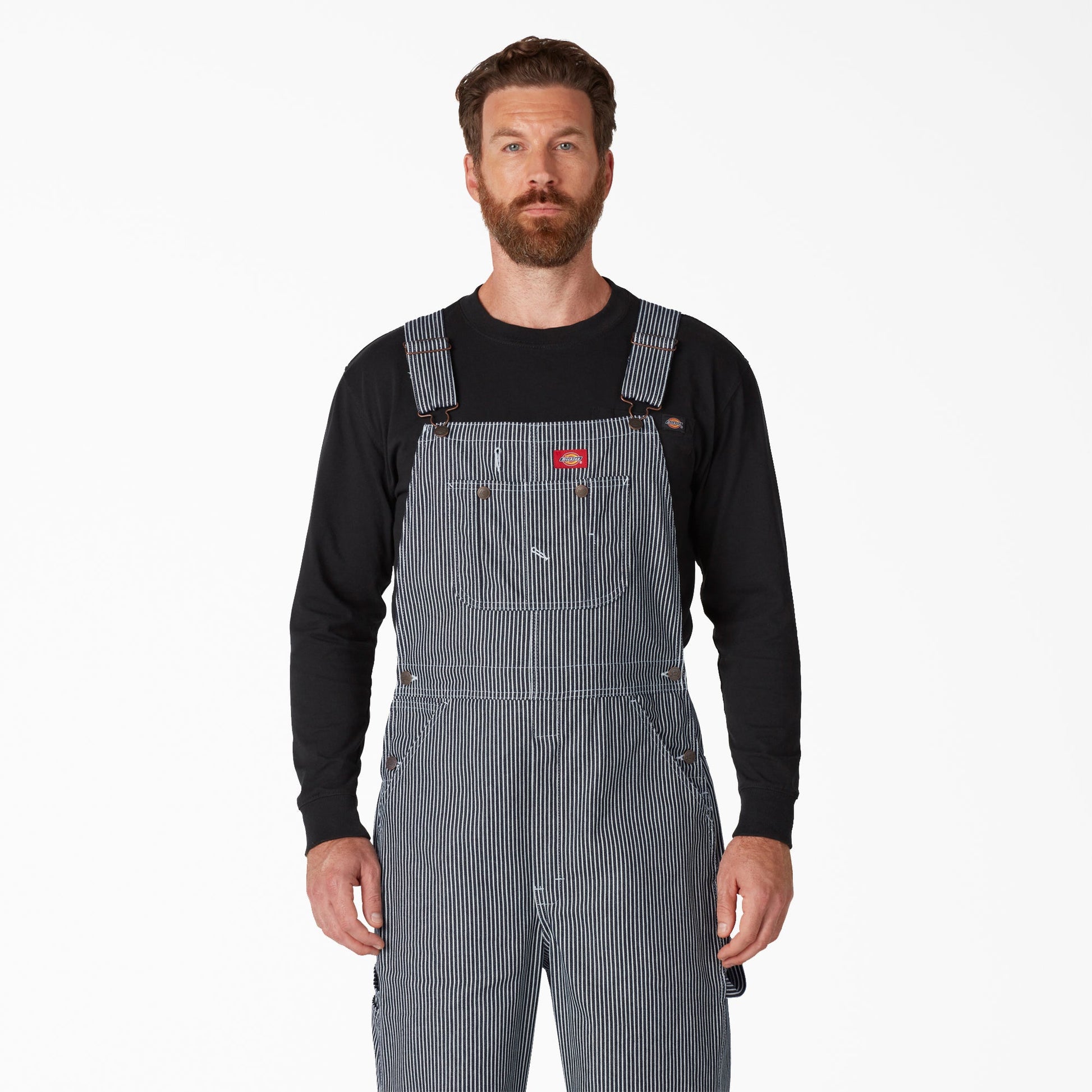 Dickies Hickory Stripe Bib Overalls