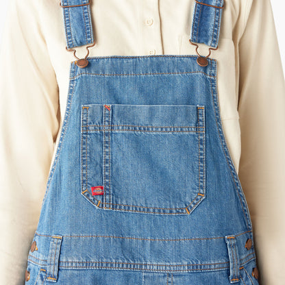 Dickies Women's Relaxed Fit Bib Shortalls, 7"