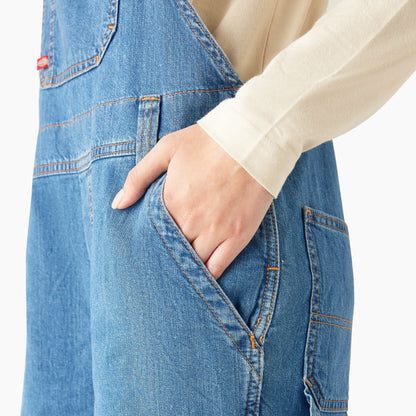 Dickies Women's Relaxed Fit Bib Shortalls, 7"