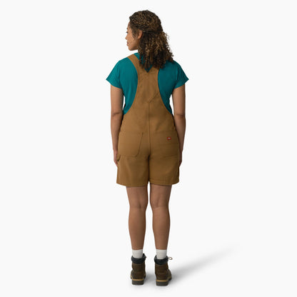 Dickies Women's Relaxed Fit Bib Shortalls, 7"