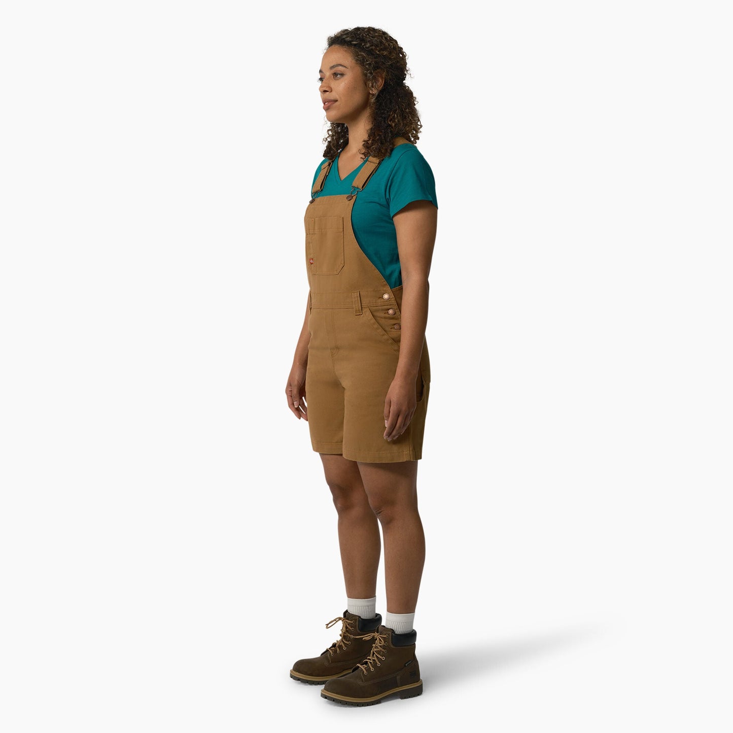 Dickies Women's Relaxed Fit Bib Shortalls, 7"