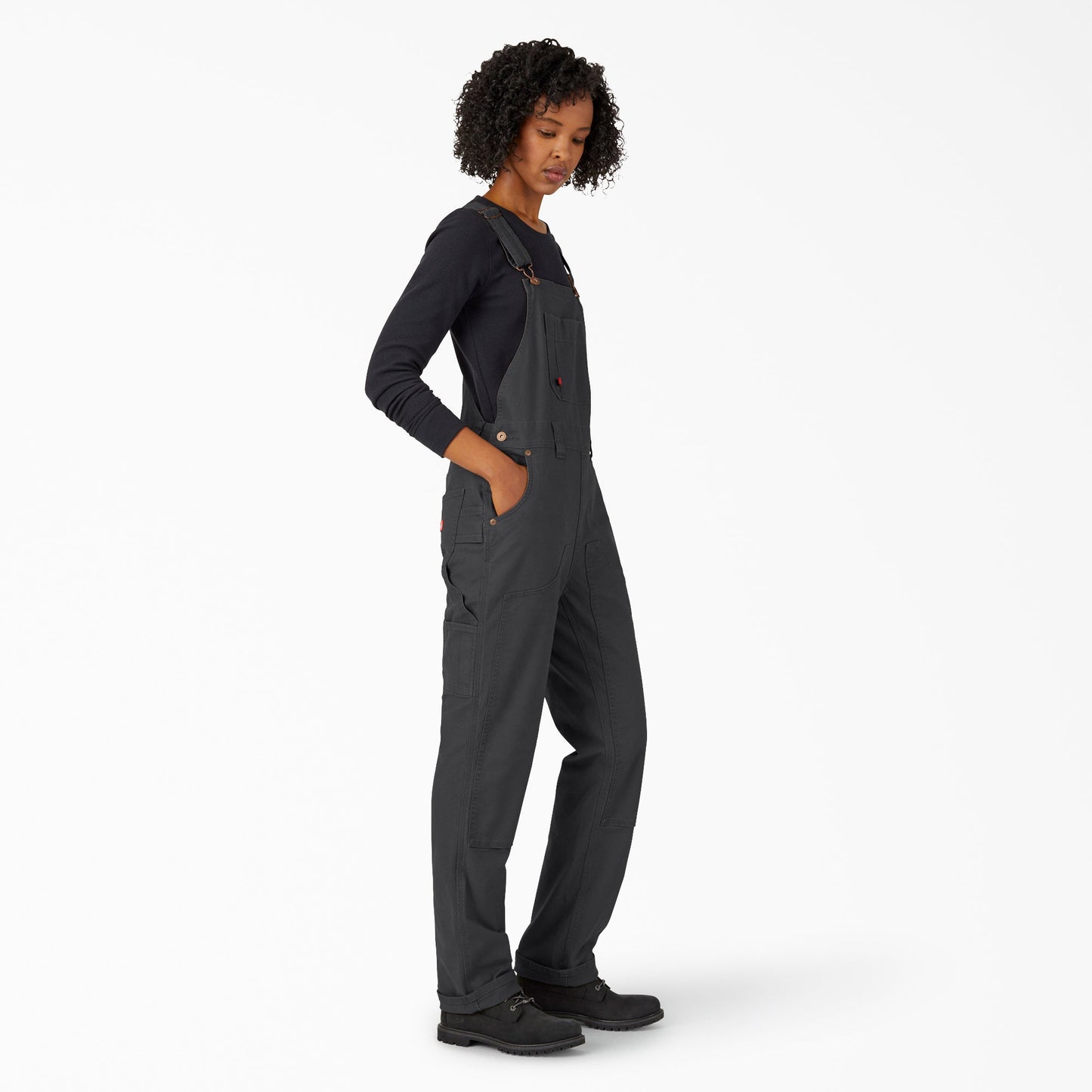 Dickies Women's Straight Fit Duck Double Front Bib Overalls