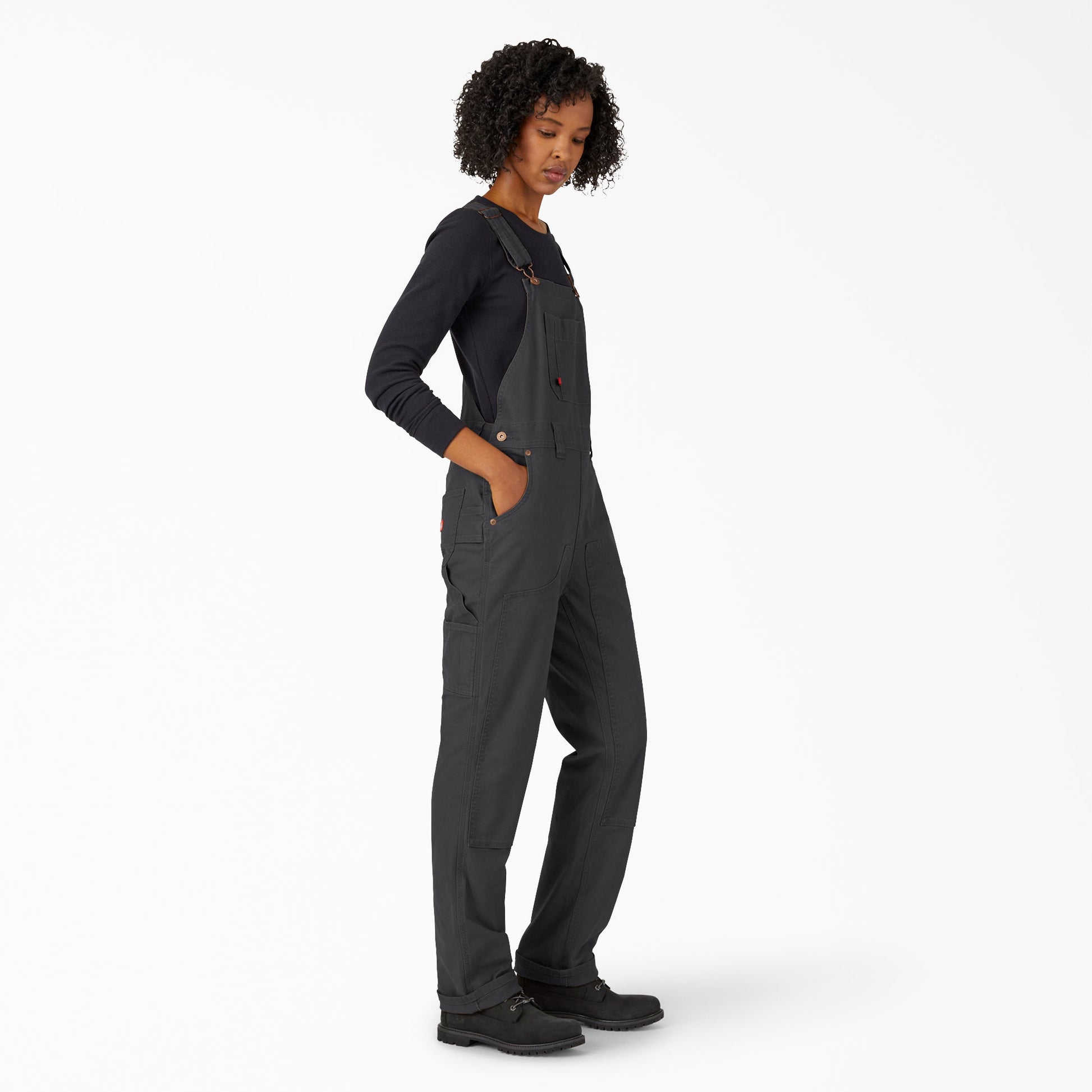 Dickies Women's Straight Fit Duck Double Front Bib Overalls