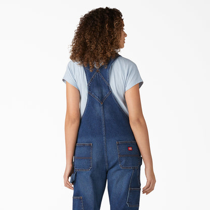 Dickies Women's Denim Boyfriend Fit Bib Overalls