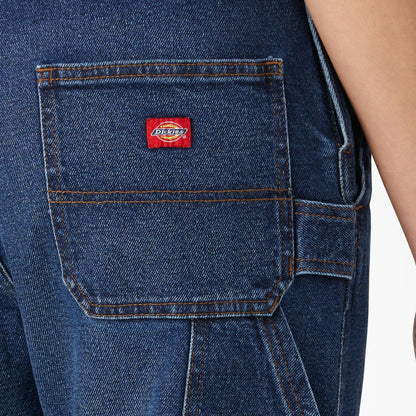 Dickies Women's Denim Boyfriend Fit Bib Overalls