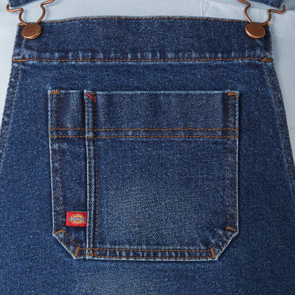 Dickies Women's Denim Boyfriend Fit Bib Overalls