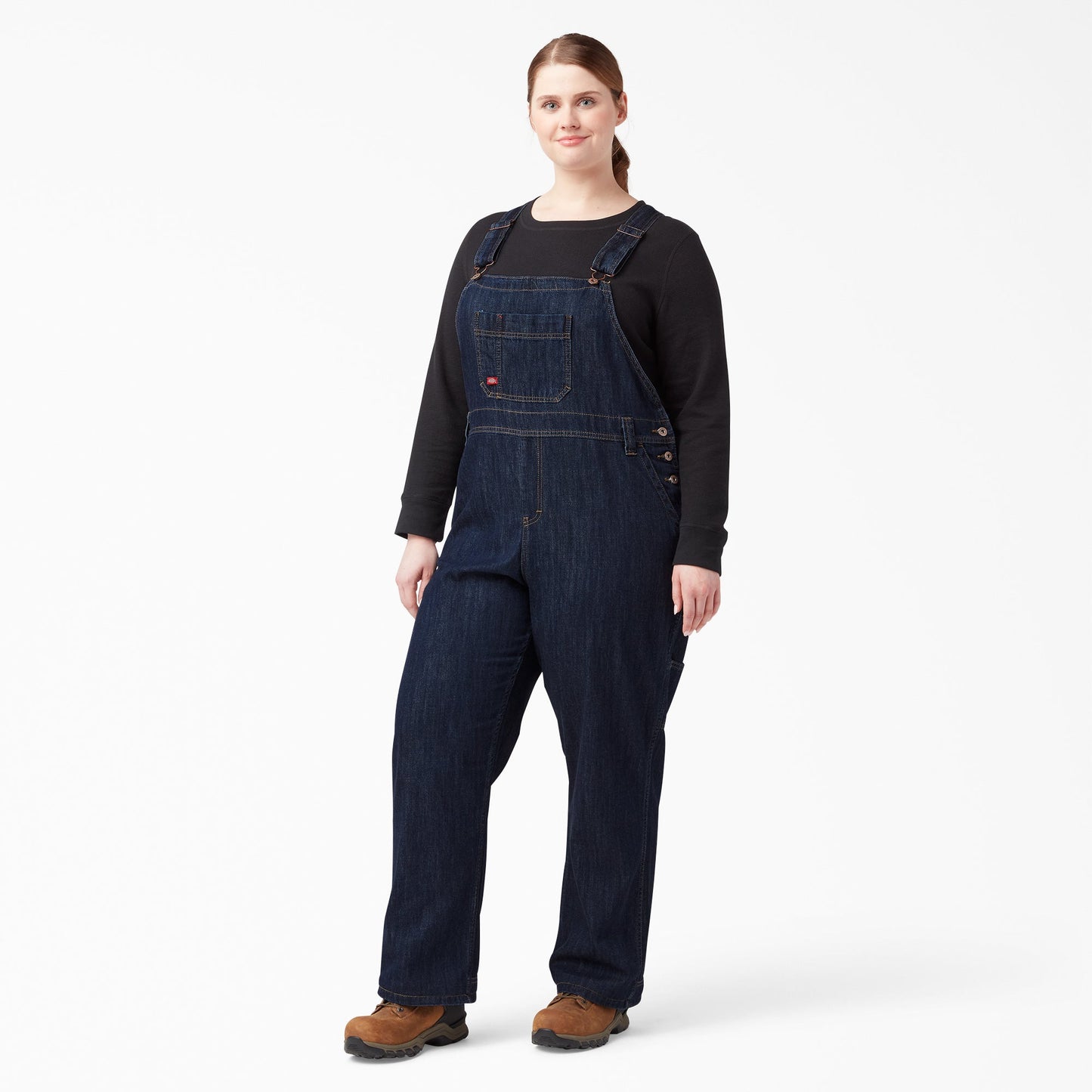 Dickies Women's Plus Relaxed Fit Bib Overalls