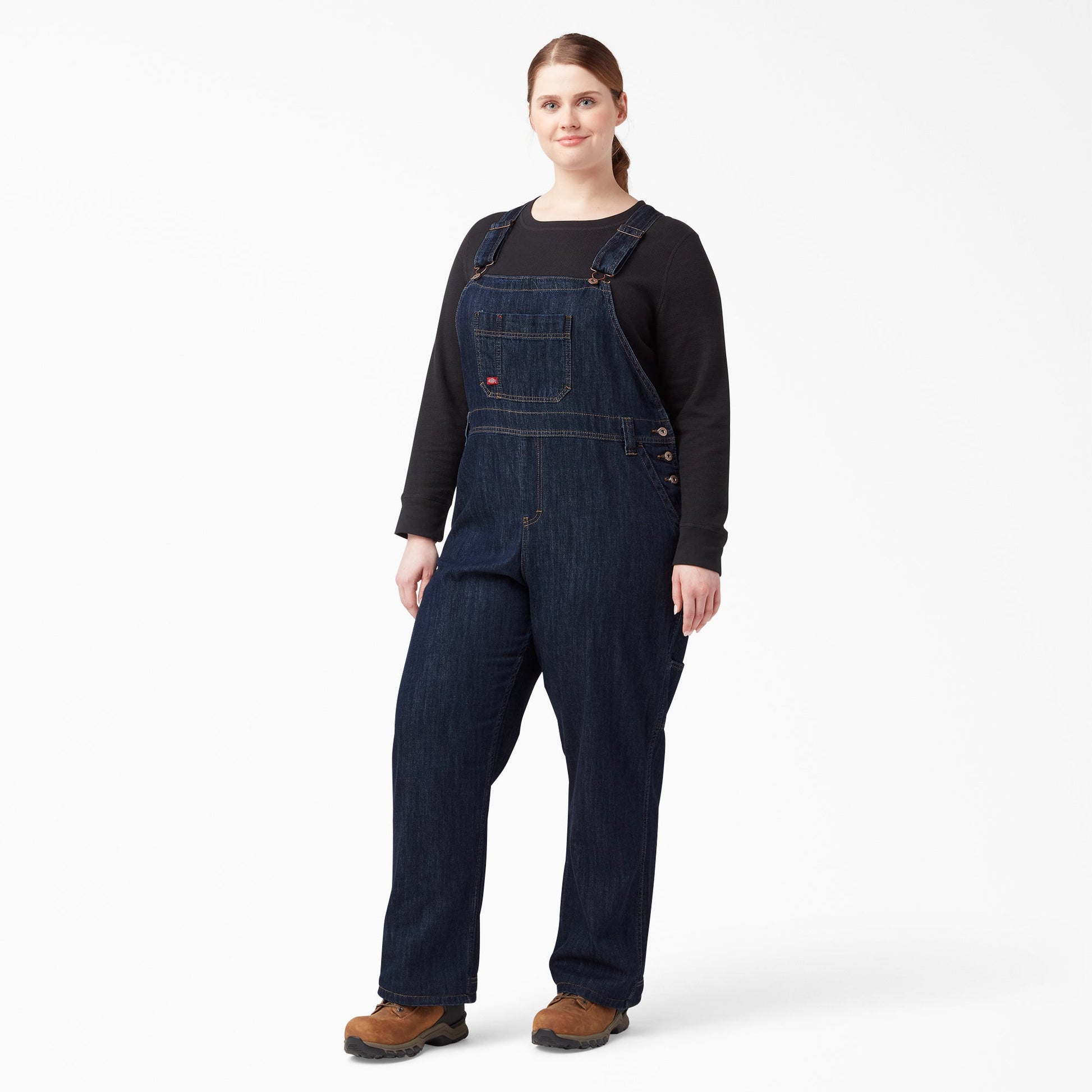 Dickies Women's Plus Relaxed Fit Bib Overalls