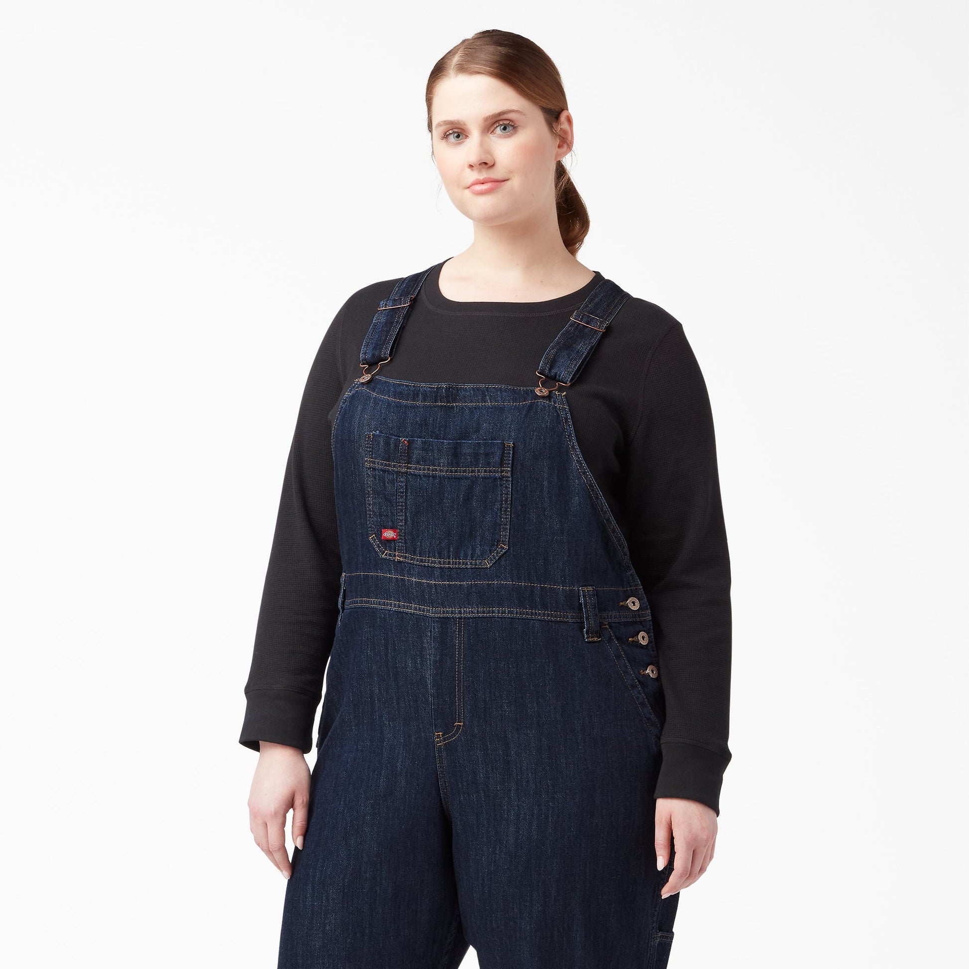 Dickies Women's Plus Relaxed Fit Bib Overalls