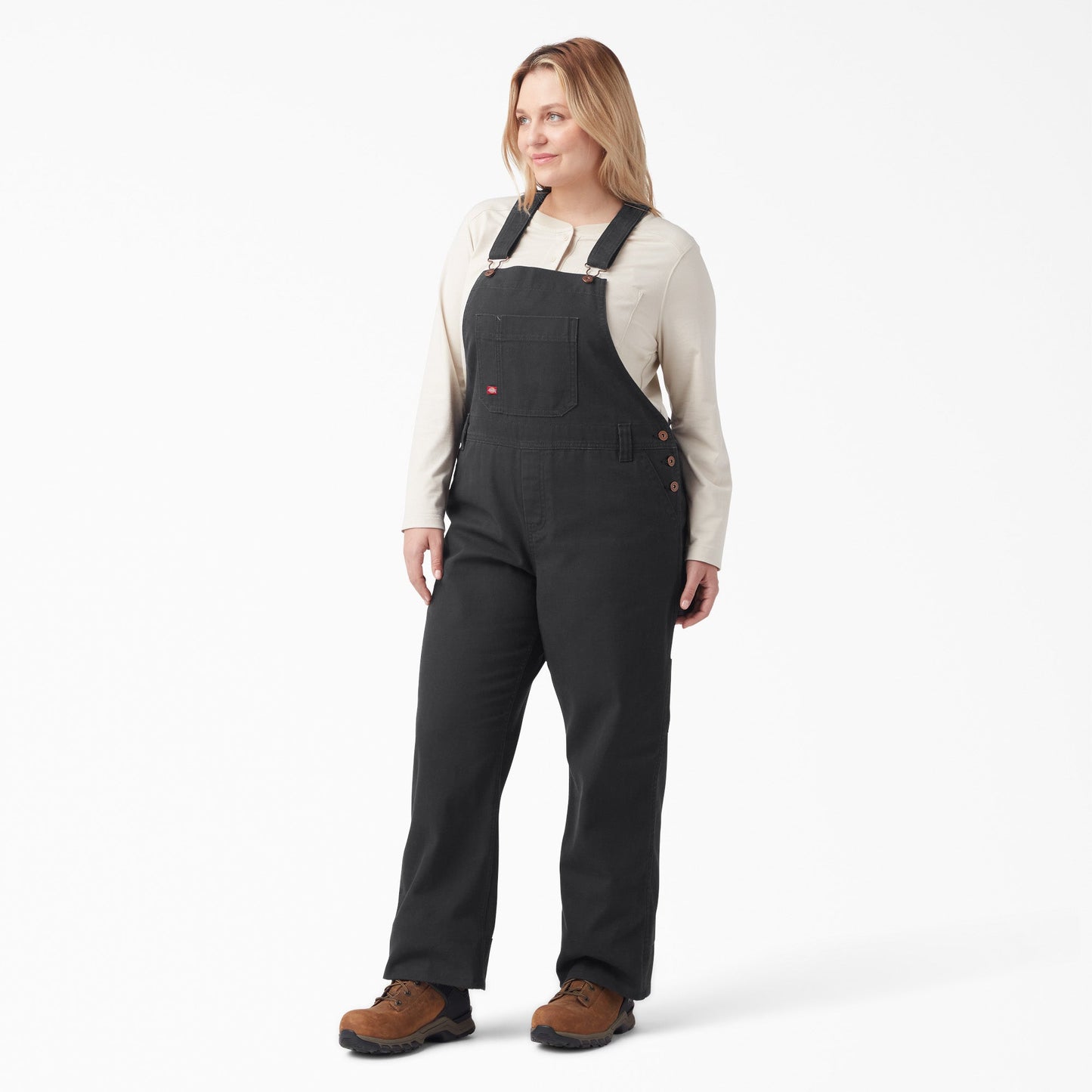 Dickies Women's Plus Relaxed Fit Bib Overalls