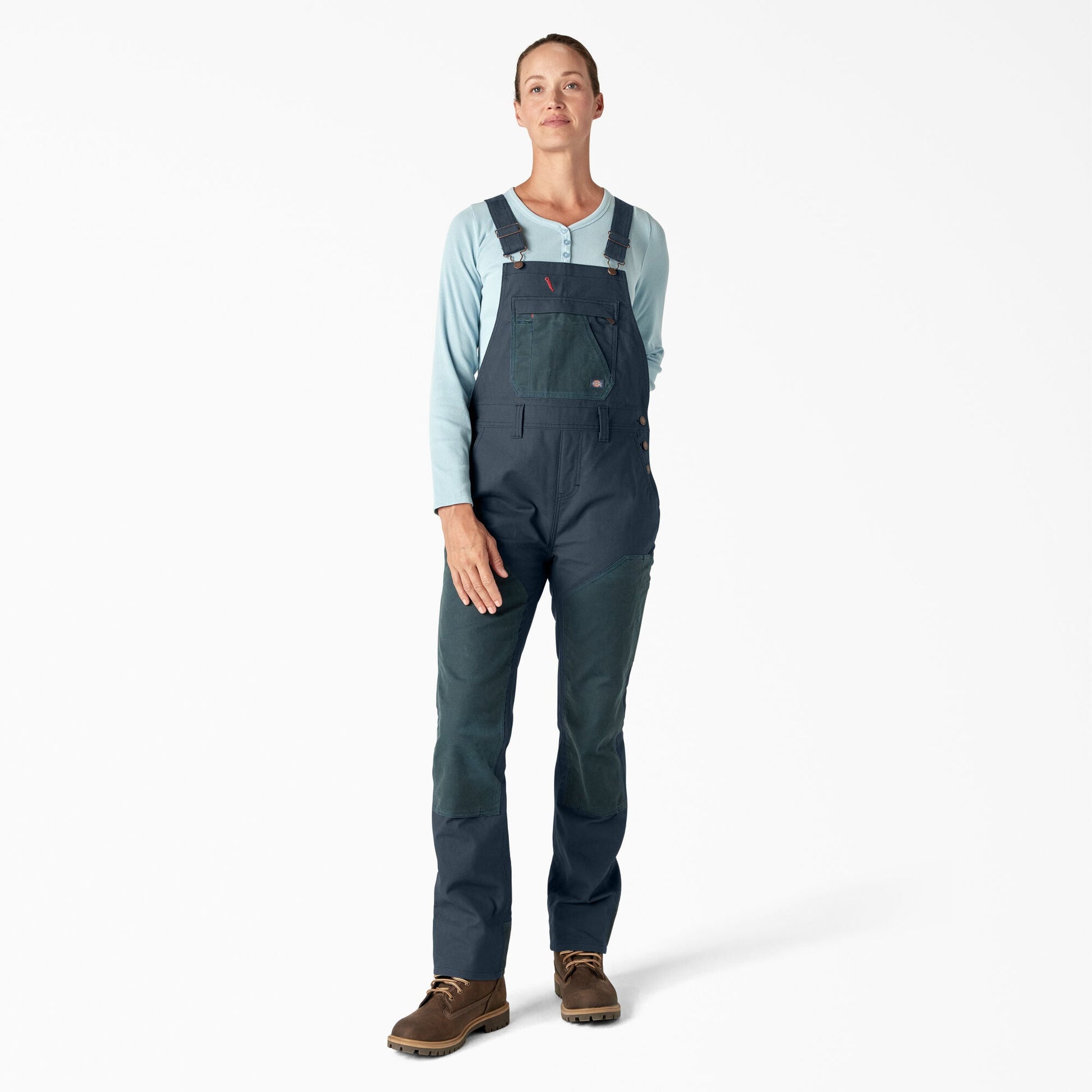 Dickies Women's Relaxed Fit Waxed Canvas Bib Overalls