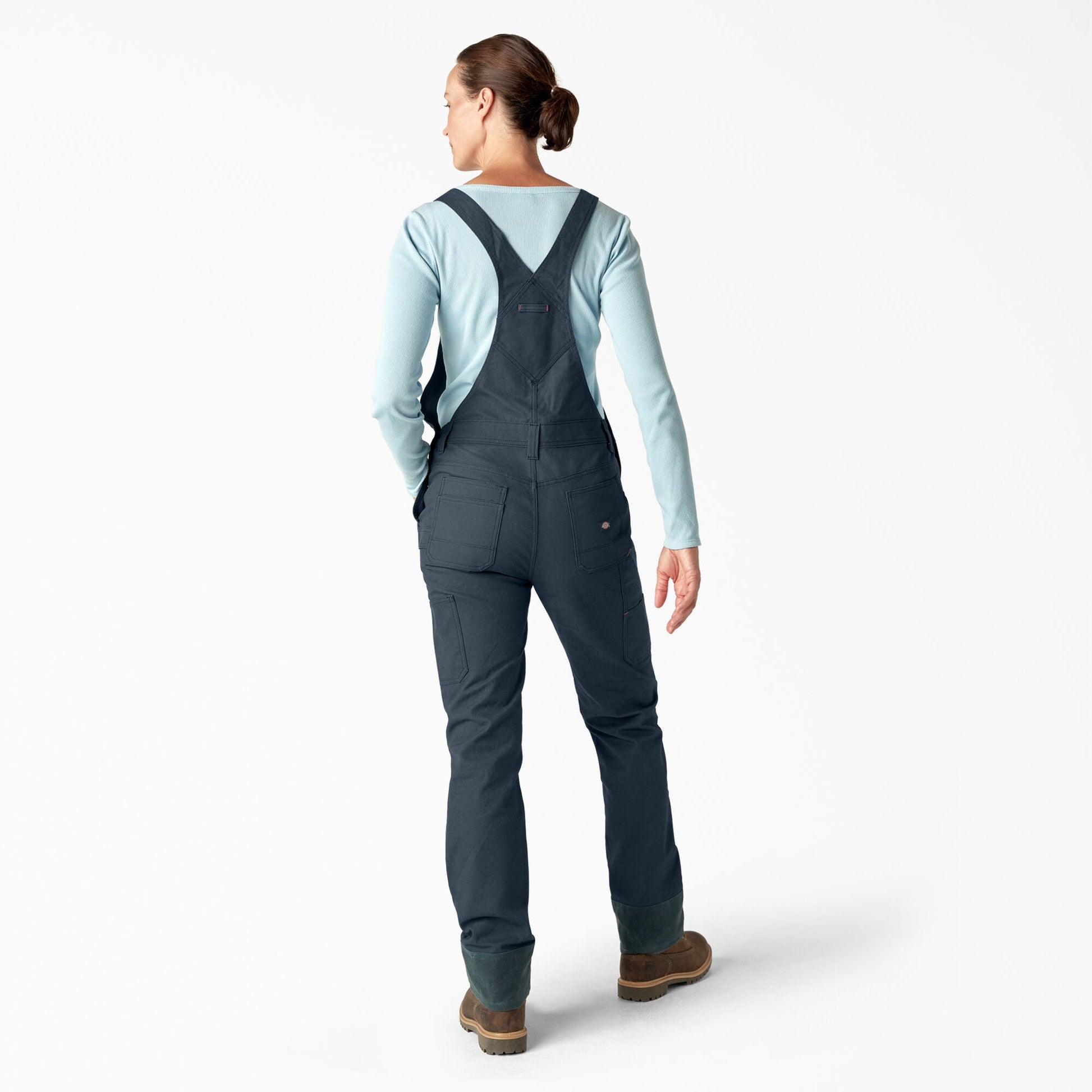 Dickies Women's Relaxed Fit Waxed Canvas Bib Overalls
