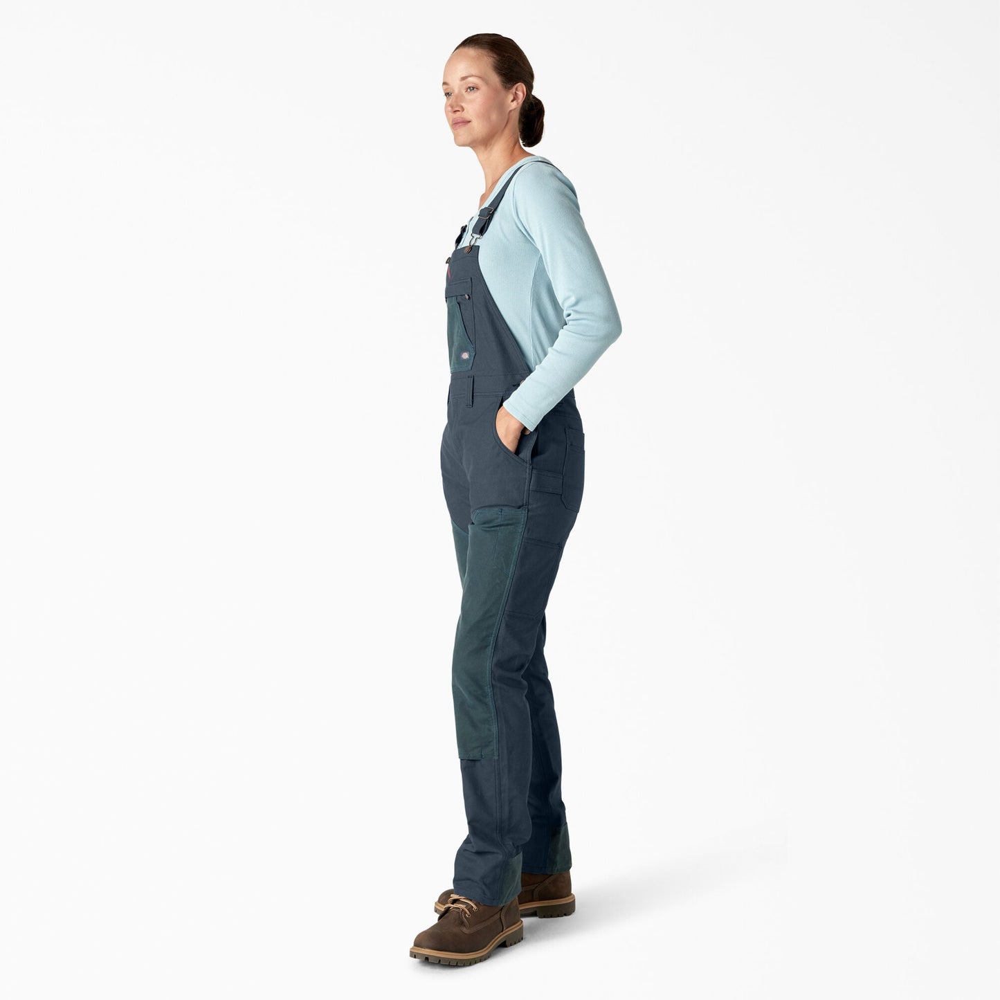 Dickies Women's Relaxed Fit Waxed Canvas Bib Overalls