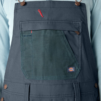Dickies Women's Relaxed Fit Waxed Canvas Bib Overalls