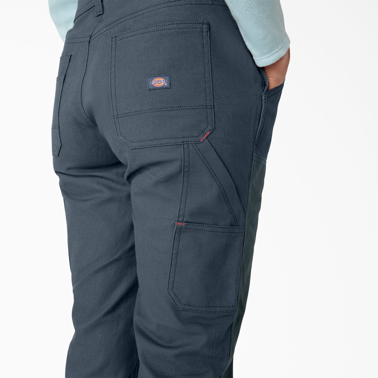 Dickies Women's Relaxed Fit Waxed Canvas Bib Overalls