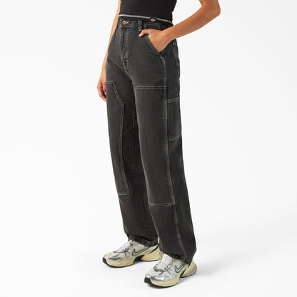 Dickies Women's Madison Loose Fit Double Knee Jeans